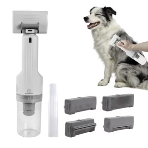 Pet Brush With Vacuum | 5-in-1 Hair Shedding & Vacuum Tool Kits