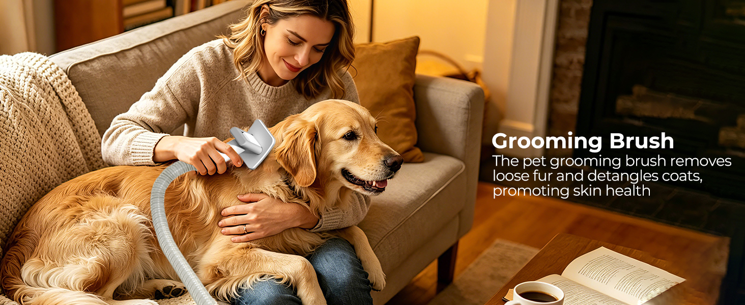 dog vacuum grooming kit