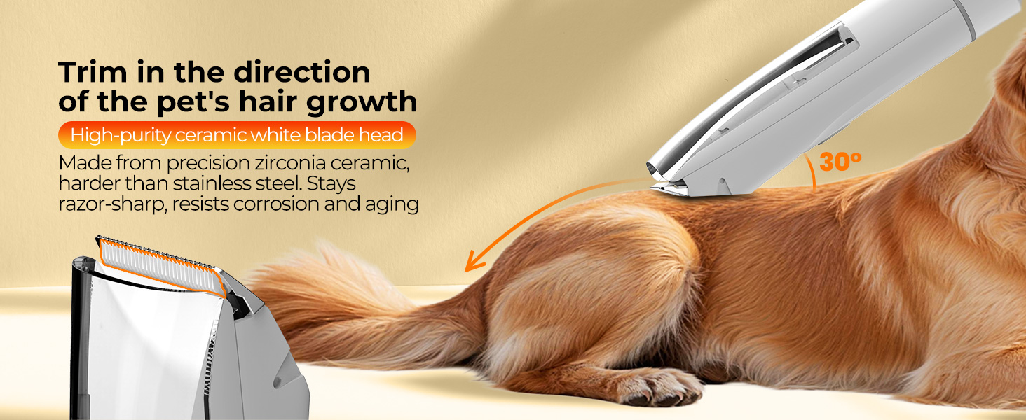 vacuum dog grooming kit