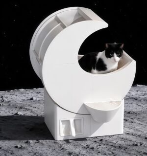 Hand-Crank No-Electricity Eco Litter Box — Classic
